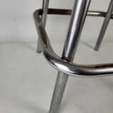 Industrial metal and wood stool