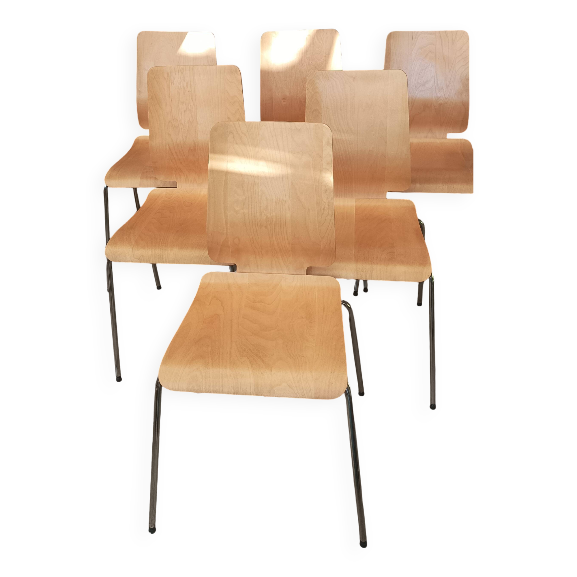 Set of 6 Gilbert chairs from IKEA