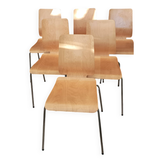 Set of 6 Gilbert chairs from IKEA