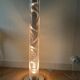 Spiral column lamp in polished stainless steel Thierry Vidé