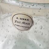 Bubbled glass pitcher