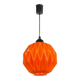 1960s design pendant/chandelier in geometric orange opaline glass.