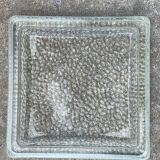 Cendrier pavé de verre transparent