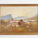Painting „The Riverside Camp”, Scandinavian design, 19th century, by Vilhelm Oskar Engström