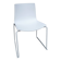 Arper design chair catifa 46 by lievore altherr molina chrome legs white shell