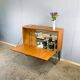 Bar cabinet, small sideboard, teak, 1960s