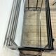 Smoked silver metal console from the 2000s.
