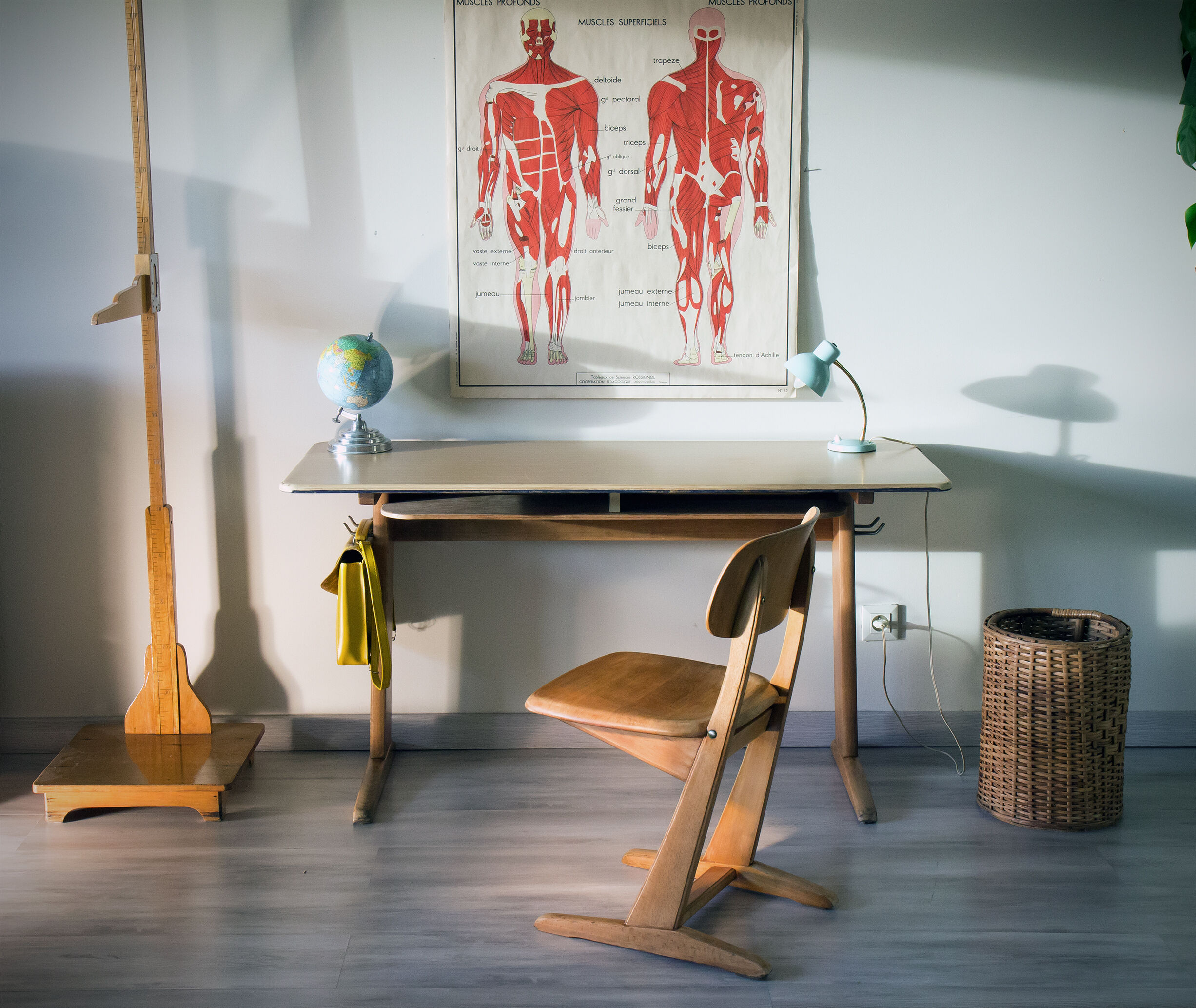 Office "Casala" and matching, design chair Karl Nothhelfer, edition VS, Germany, 60's