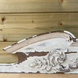 Patinated wooden pediment