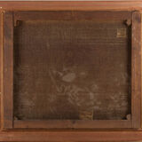 Floral composition in basket by H. Vaneyck- dated 1895