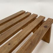 Vintage brutalist footstool minimalist design