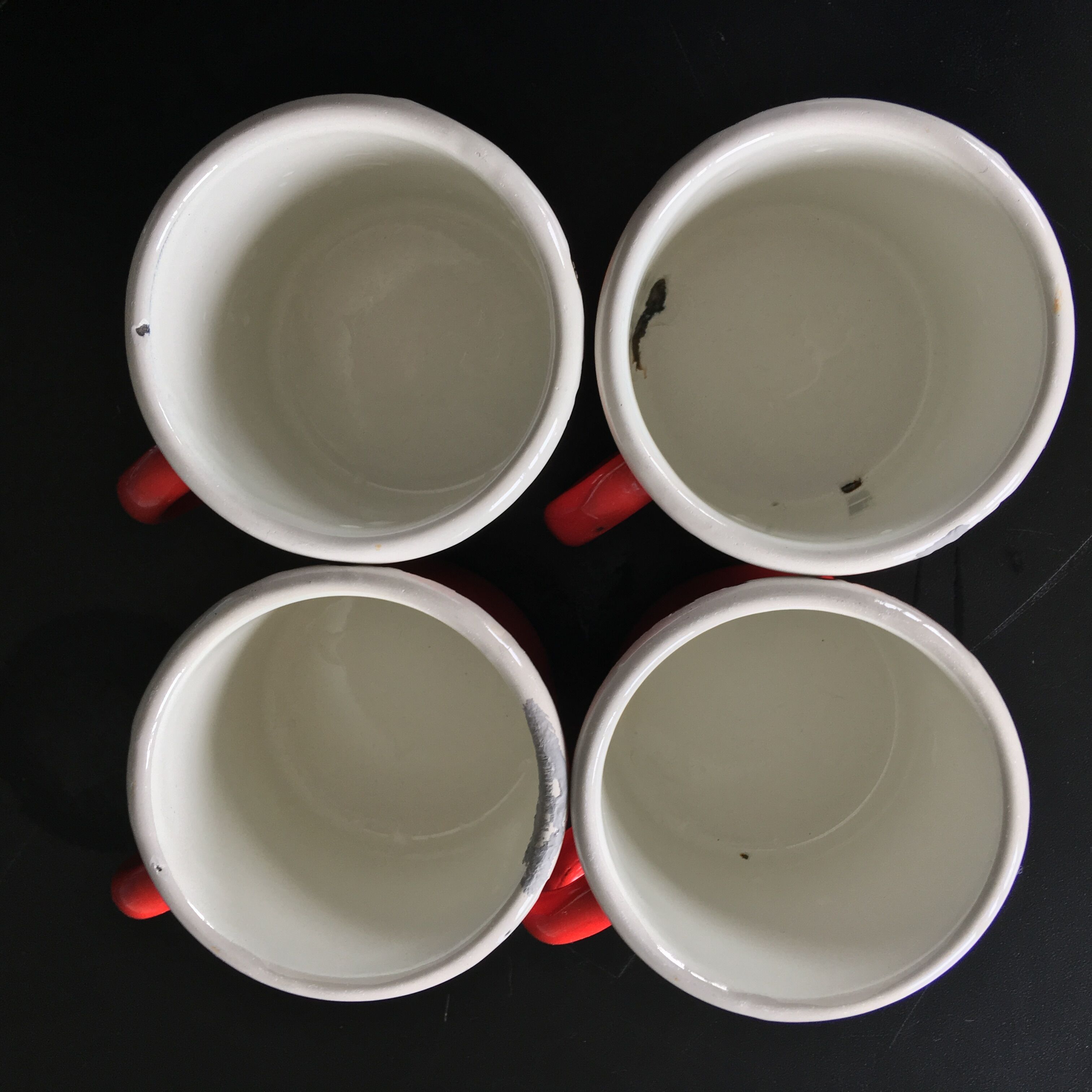 Enamel cups