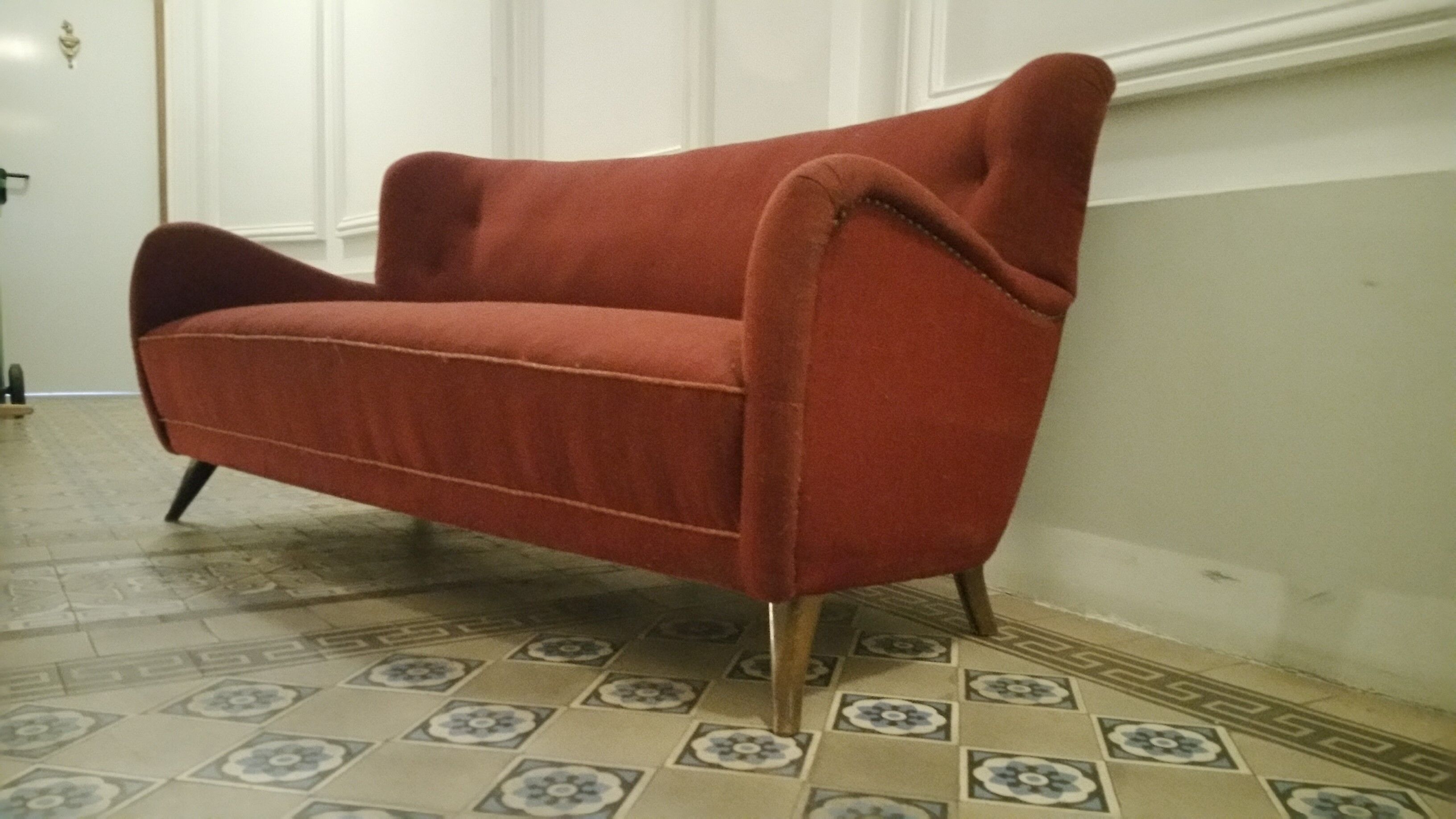 Danish sofa 3 places 50s 60s