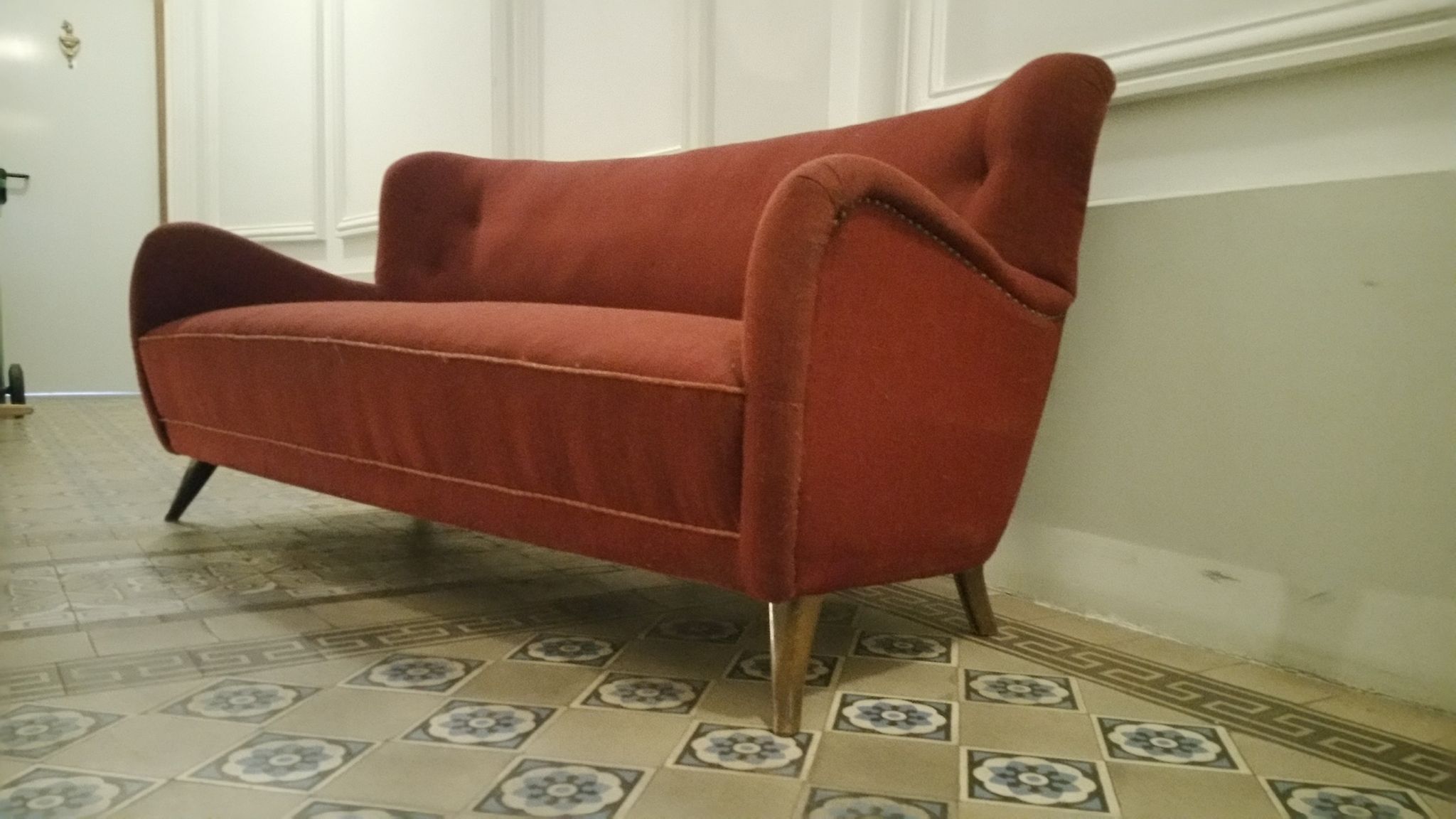 Danish sofa 3 places 50s 60s