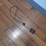 Carved wooden lamppost