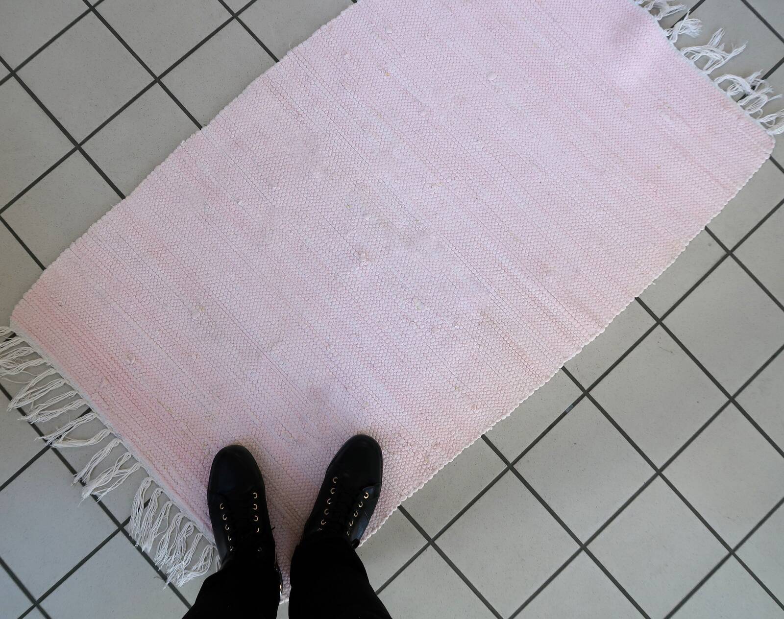 Tapis Kilim Vintage Indien en Coton (80cm x 131cm), Années 1980