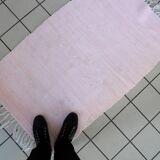 Tapis Kilim Vintage Indien en Coton (80cm x 131cm), Années 1980