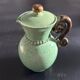 Art Deco Celadon Beaded Teapot