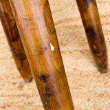 Suite of 3 mismatched tripod stools