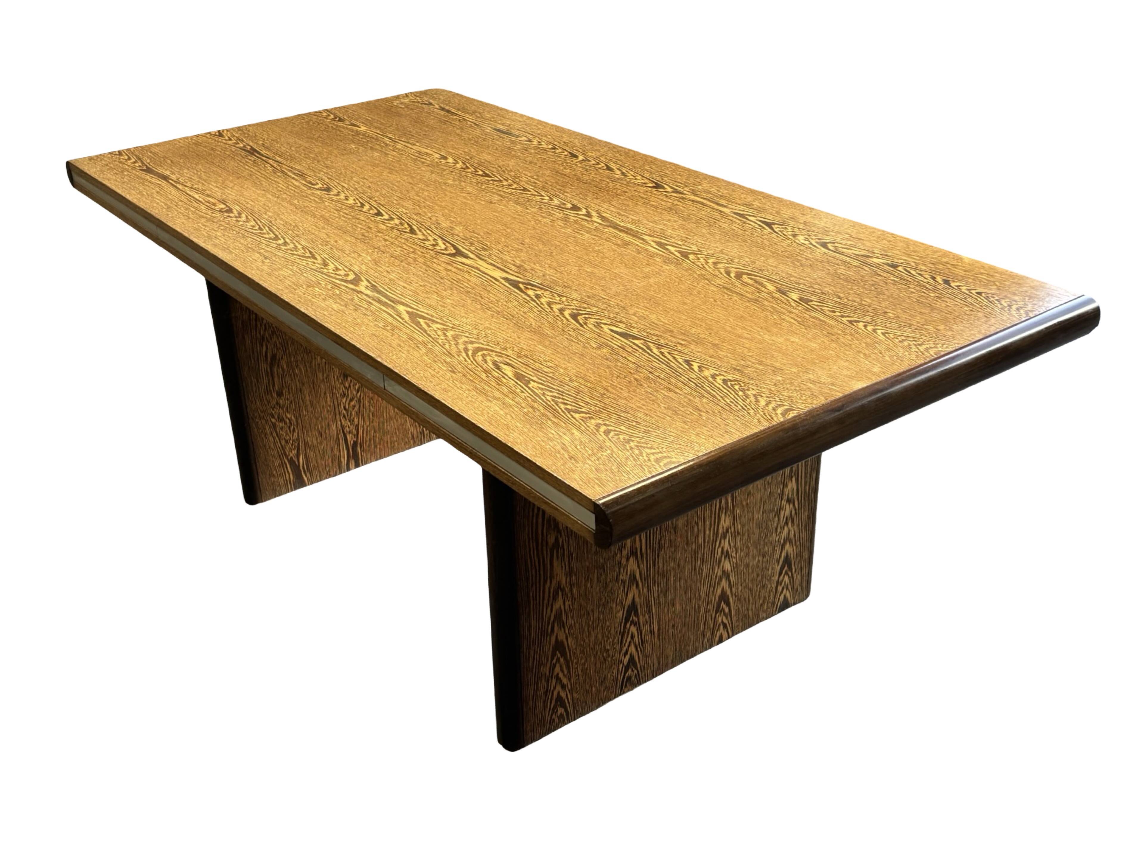 Vintage executive desk - large desk wenge 70s design