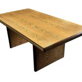 Vintage executive desk - large desk wenge 70s design