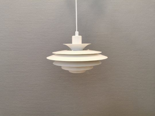 Danish designed hanging lamp, produced by JEKA (closed in the 1990s) model 1029-P