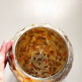 Large vintage glass mosaic egg lamp