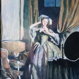 The masquerade, mixed technique, nineteenth century