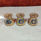 lot of 3 old earthenware shells from Quimper - Henriot