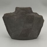 Earth vase by clement fond noir 1980