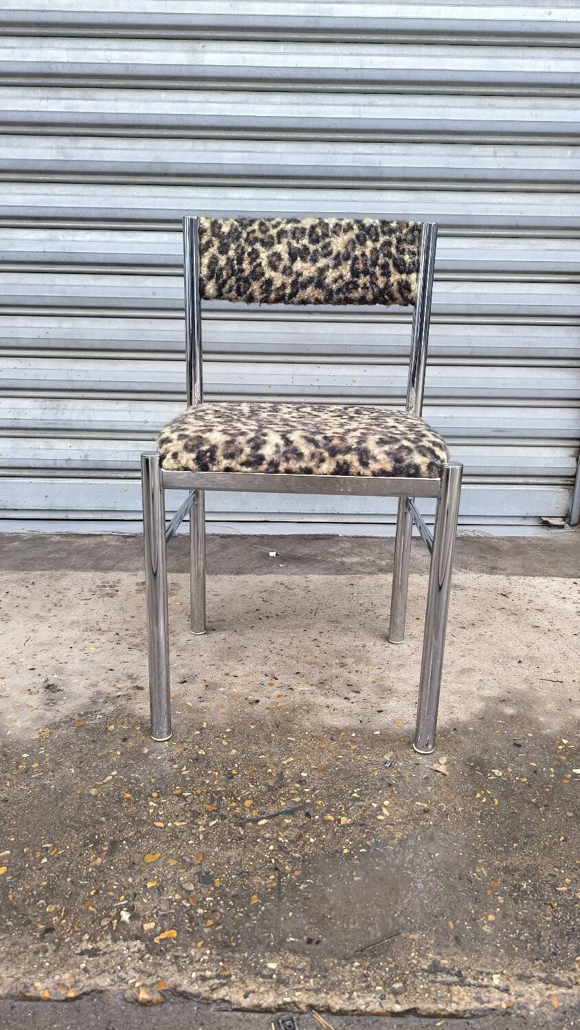 Chromed metal chair 1970