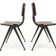 Vintage Eromes Marko school compass Chair set of 4