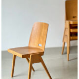 Series of 4 stackable chairs