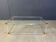 Brass and lucite coffee table attributed to Charles Hollis Jones, 1970s
