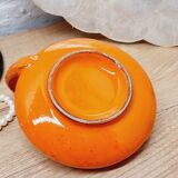 Orange cellar rat candle holder