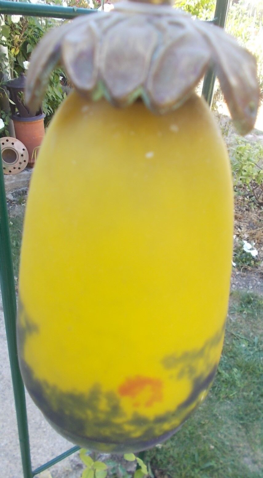 Art Deco chandelier in glass paste