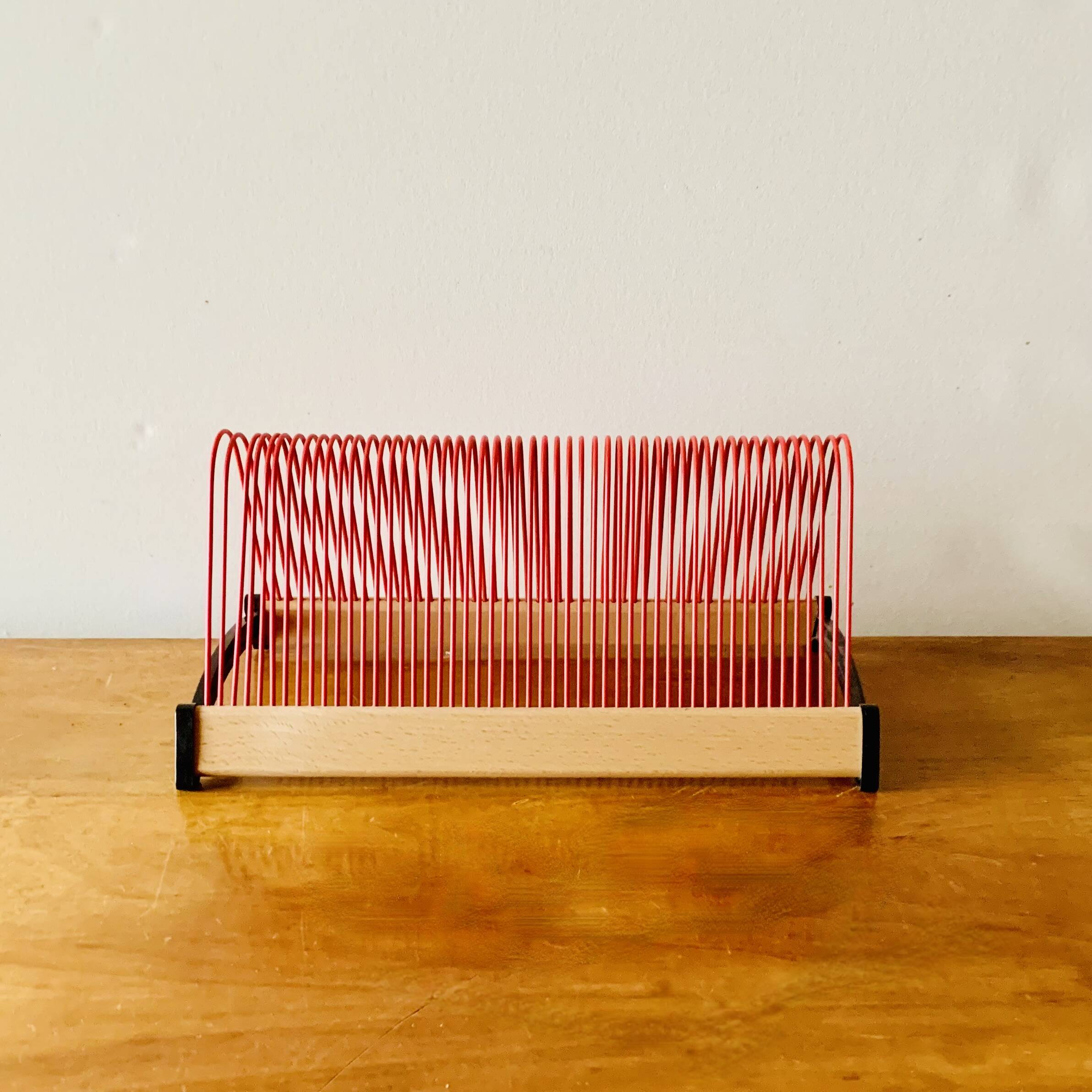 Plattofix vintage record holder for 50 vinyls