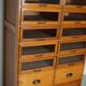English Haberdashery Shop Cabinet with Glass Fronted Drawers, Circa 1930s