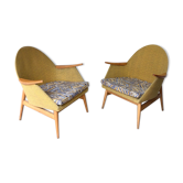 Paire de fauteuils années 60