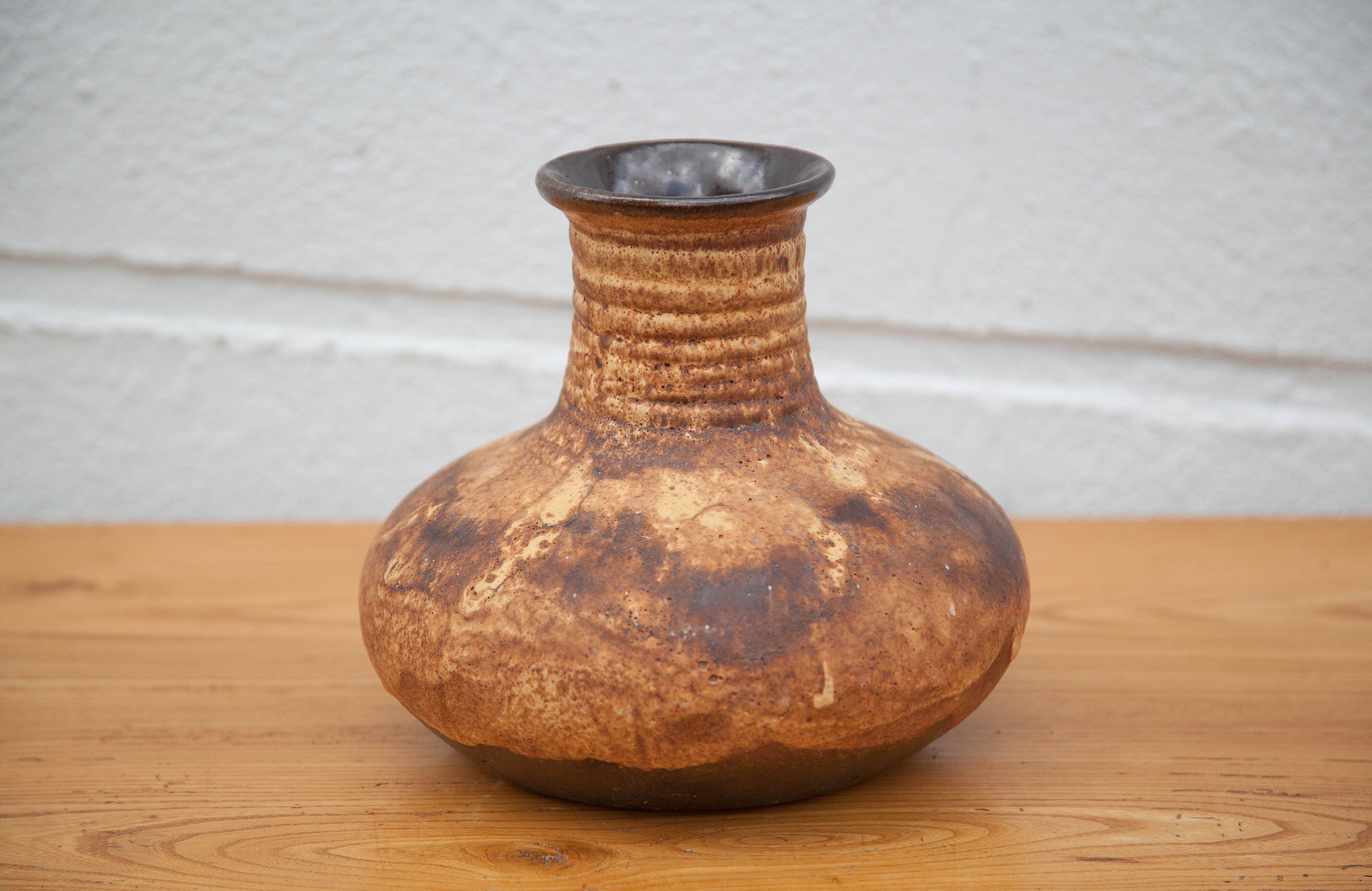 Ceramic vase, decorative vase, flower pot, Fat Lava vase, collection, 70's