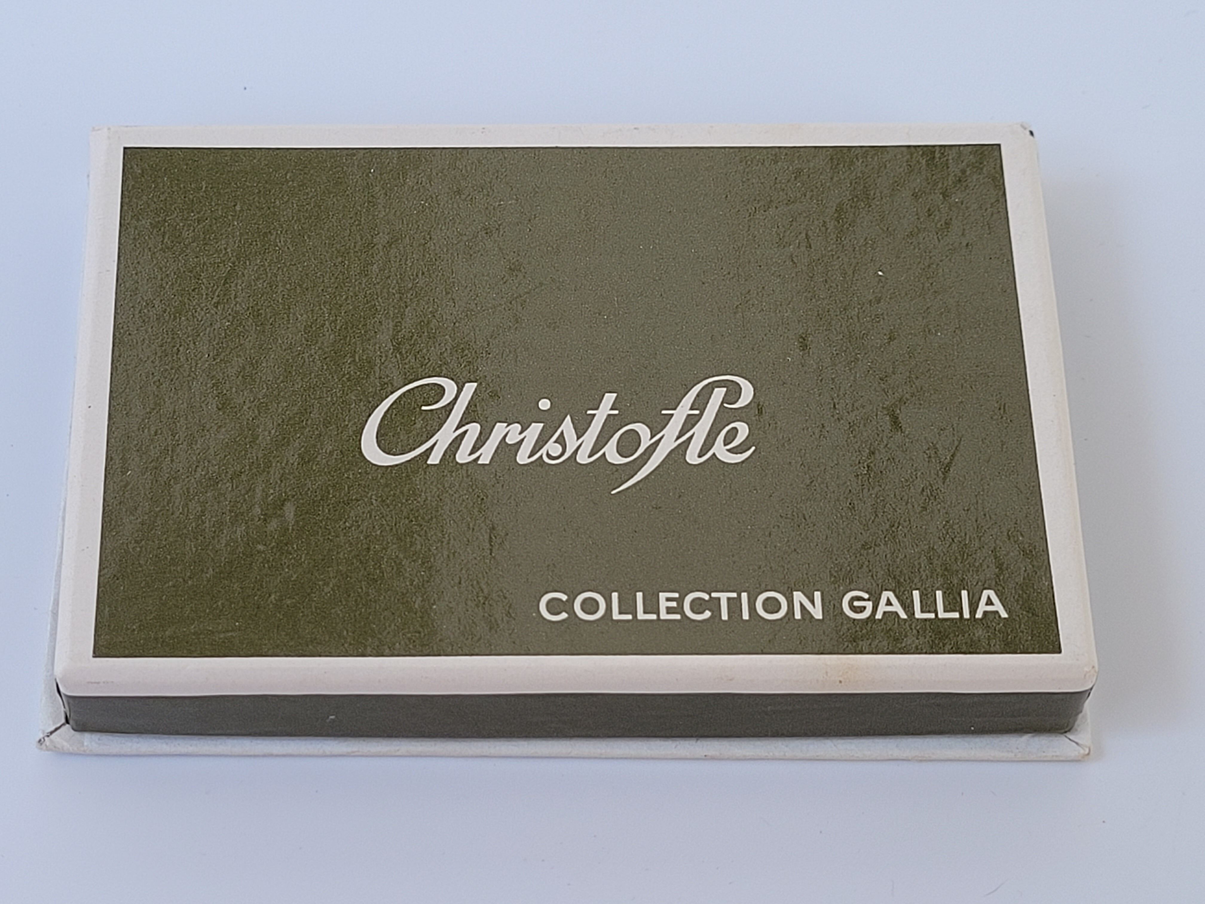 Napoleon Emperor bottle opener in his silver metal case Christofle Paris Gallia Brasserie series