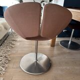 Swivel chair Artifort Design Patrick Norguet model Little Apollo Brown and Beige
