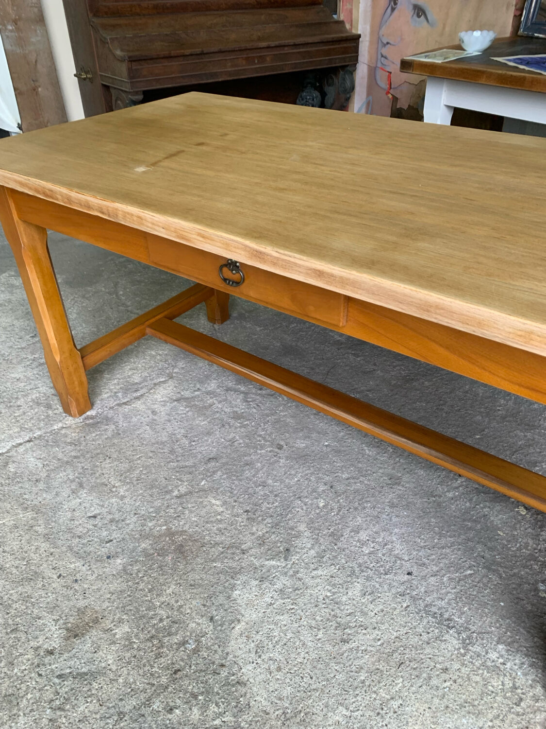 Oak farmhouse table – 1950s