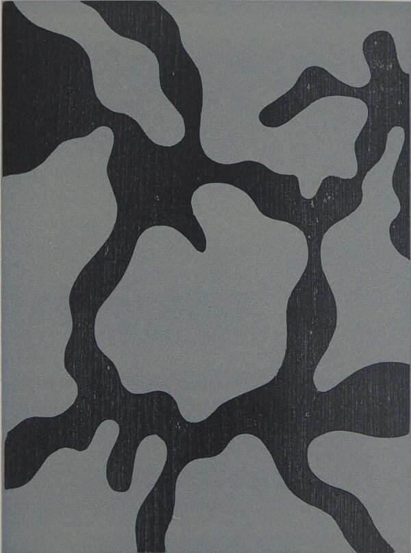 Jean arp : relief i - bois gravé original
