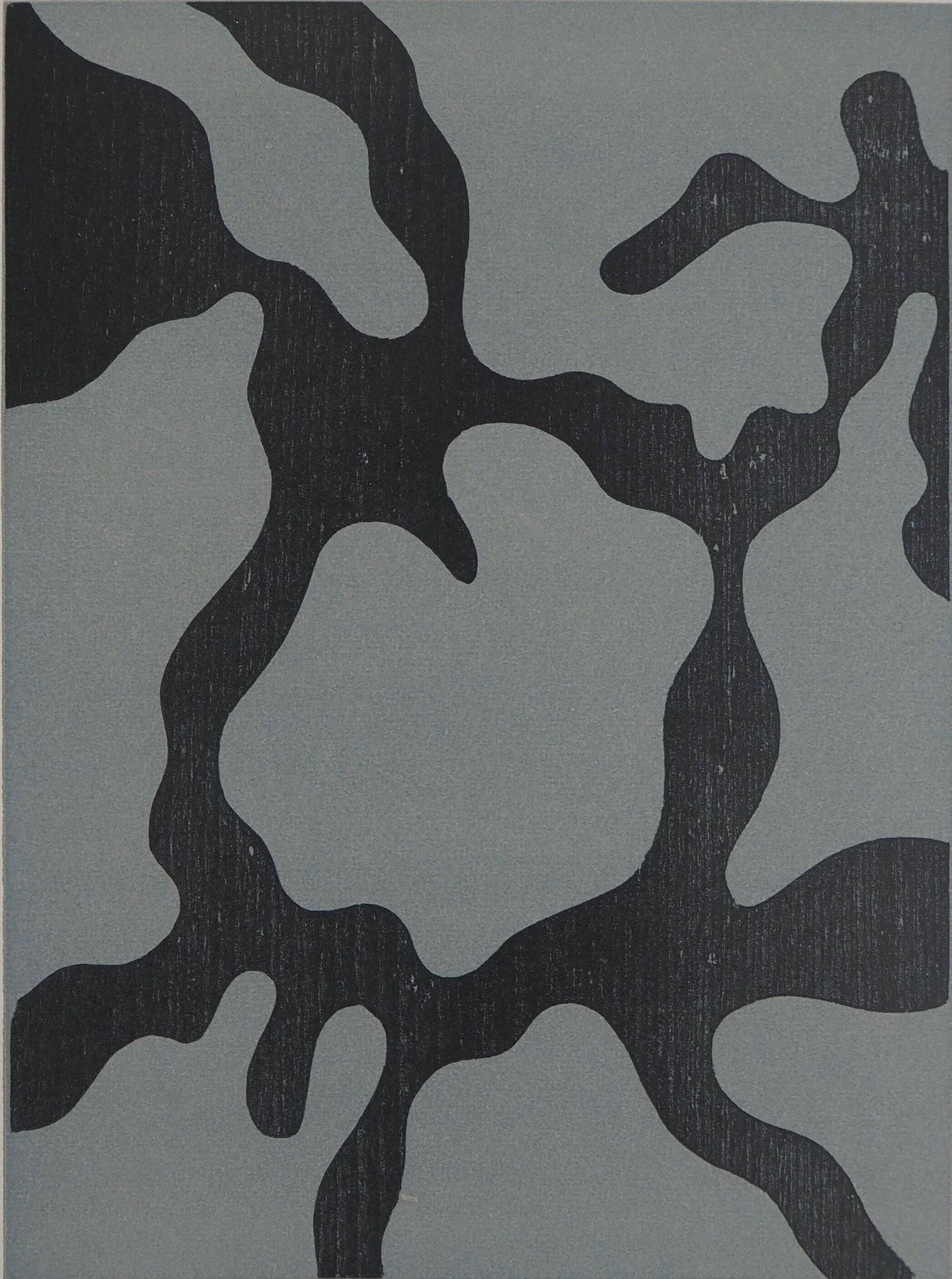 Jean arp : relief i - bois gravé original