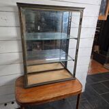 Old 19th century brass shop window