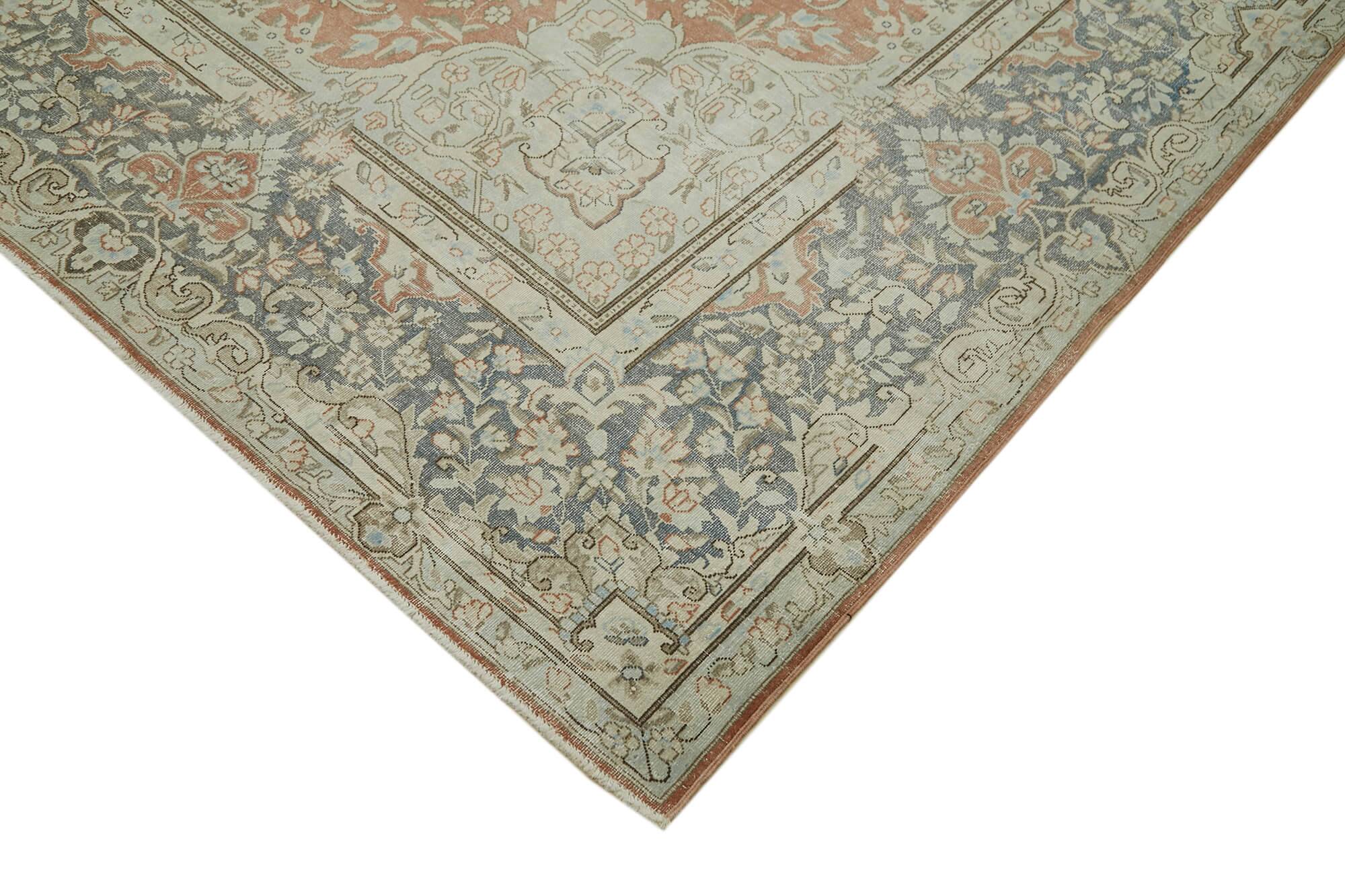 Handmade Oriental Contemporary 1980s 293 cm x 416 cm Beige Wool Carpet