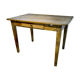 Old farm table with extension cords