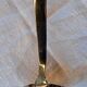 Old sauce spoon, fat and lean, Boulenger, silver-plated metal.