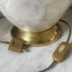 Capiz shell lamp and vintage brass